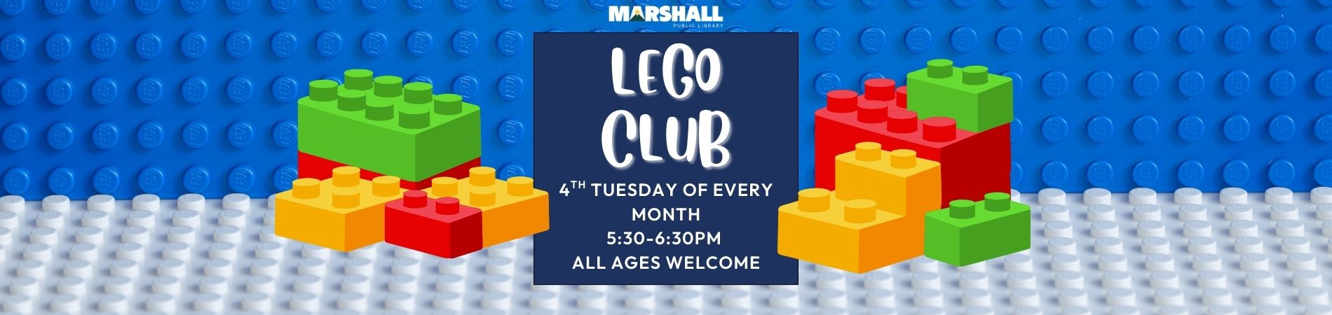 Notification of Lego against a background of Lego boards